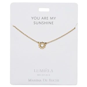 'You Are My Sunshine' Gold Plated necklace
